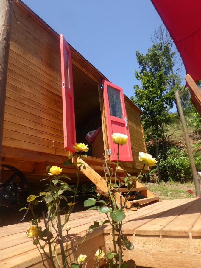 Rosa The Cosy Cabin - Gypsy Wagon - Shepherds Hut, River Views Off-Grid Eco Living Pedrogao Grande Exterior photo