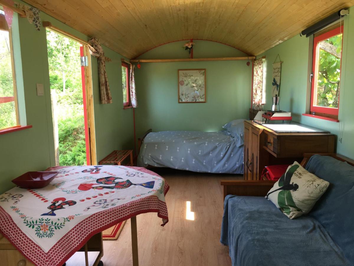 Rosa The Cosy Cabin - Gypsy Wagon - Shepherds Hut, River Views Off-Grid Eco Living Pedrogao Grande Exterior photo
